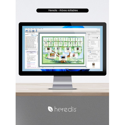 Coffret Heredis Pro Windows & Mac : Généalogie