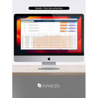 Coffret Heredis Pro Windows & Mac : Généalogie