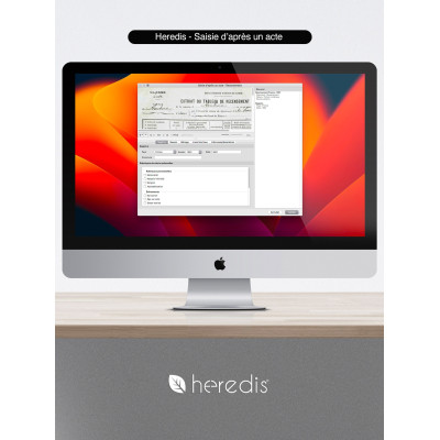 Coffret Heredis Pro Windows & Mac : Généalogie