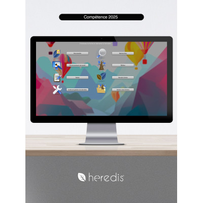 Coffret Heredis Pro Windows & Mac : Généalogie