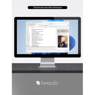 Coffret Mise à jour Heredis 2026 pour Windows