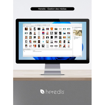 Coffret Heredis Pro Windows & Mac : Généalogie