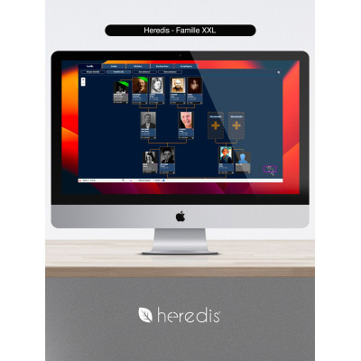 Coffret Heredis Pro Windows & Mac : Généalogie